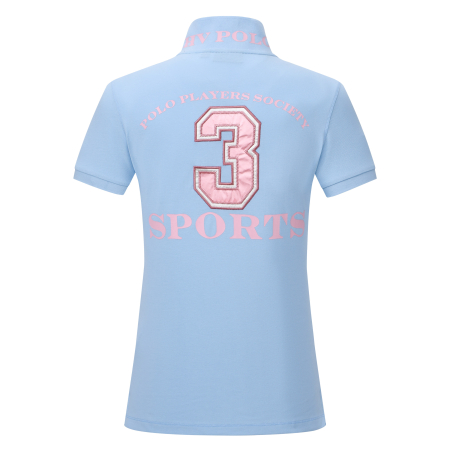 Polo shirt Favouritas EQ, Gr. M Powder Blue